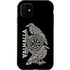 Nordic Raven Knotwork Illustrations Custodia per iPhone 11 Odin Valhalla Huginn Muninn Ravens Mitologia Nordica