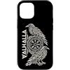Nordic Raven Knotwork Illustrations Custodia per iPhone 12/12 Pro Odin Valhalla Huginn Muninn Ravens Mitologia Nordica