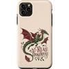 Fantasy Bookish Realm Custodia per iPhone 11 Pro Max Fantasy Dragon e Frog Reading per gli amanti dei libri
