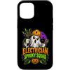 Spooky Tradesman Electrical Humor Custodia per iPhone 12/12 Pro Elettricista divertente Squadra Spooky Halloween Fantasma Elettrico W