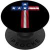 Patriot Christians Bandiera USA Croce PopSockets PopGrip Adesivo