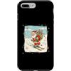 Classic Christmas Vintage Xmas Nostalgic Custodia per iPhone 7 Plus/8 Plus Sci alpino, sciatore, sci, Babbo Natale, consegna, regali retrò