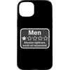 Men One Star Not Recommend Funny Product Custodia per iPhone 15 Plus Uomini Una stella non consiglia donne divertenti scherzo umorismo dicendo bavaglio