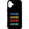 Tram Car Bus And Public Transport Appare Custodia per iPhone 16 Plus Tram Veicolo Treno Tram Trolley Funivia Gondola