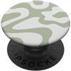 Elegant Grips Sage Green Swirl Pattern PopSockets PopGrip Adesivo