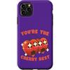 Kawaii Triangle Custodia per iPhone 11 Pro Max You're The Cherry Best Cute Kawaii Fruit Pun