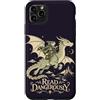 Fantasy Bookish Realm Custodia per iPhone 11 Pro Max Leggi Dangerously Dragon Fantasy Book Lover Reader