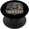 Bruh USA Flag Cheetah With Sunglasses Pr Bruh USA Flag Cheetah con occhiali da sole 4 luglio americano PopSockets PopGrip Adesivo