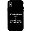 Delta12Designs Custodia per iPhone X/XS Stand Back - Sto andando a fare scienza