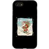 Classic Christmas Vintage Xmas Nostalgic Custodia per iPhone SE (2020) / 7/8 Sci alpino, sciatore, sci, Babbo Natale, consegna, regali retrò