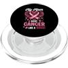 My Mom Beat Breast Cancer Li ke Boss War Mia Mamma Battere Cancro Al Seno Li ke Boss Guerriero Sopravvissuto Lotta PopSockets PopGrip per MagSafe