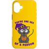 Kawaii Triangle Custodia per iPhone 16 Plus You're One Hex Of A Person, strega, gatto, Halloween