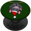 namo-Tee Grazioso pipistrello con cappello di Natale, motivo natalizio PopSockets PopGrip Adesivo