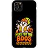 Spooky Builder Halloween Puns Custodia per iPhone 11 Pro Max Qui per il fantasma di Halloween Boos Construction Worker