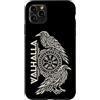 Nordic Raven Knotwork Illustrations Custodia per iPhone 11 Pro Max Odin Valhalla Huginn Muninn Ravens Mitologia Nordica