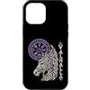 Nordic Horse Knotwork Illustrations Custodia per iPhone 12 Pro Max Odino Sleipnir Horse Valhalla Norse Vegvisir