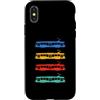 Tram Car Bus And Public Transport Appare Custodia per iPhone X/XS Tram Veicolo Treno Tram Trolley Funivia Gondola