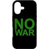 Love Peace Harmony Designs Custodia per iPhone 17 NO WAR - Scritta grande in verde con bordo grigio