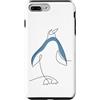 Süße Pinguin Plüsch Kuscheltier Deko Ges Custodia per iPhone 7 Plus/8 Plus One Line - Pinguino reale, pinguino imperatore