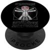 Grandio Design Halloween Horror Vitruvian Man Voodoo Bambola spaventosa Halloween PopSockets PopGrip Adesivo