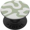 Elegant Grips Green Swirl Pattern Abstract PopSockets PopGrip Adesivo
