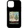 Classic Christmas Vintage Xmas Nostalgic Custodia per iPhone 12 mini Wrestling Wrestler Team Coach League Inverno Albero Match Retro