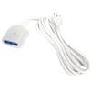 yefix Prolunga Elettrica 5 Metri con Presa Bipasso 16A/10A, Cavo Elettrico Bianco