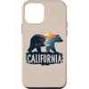 Wilderness Adventure Apparel Co. Custodia per iPhone 12 mini California Bear Scenic Coast Tramonto