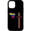 MASH MOSH Custodia per iPhone 12/12 Pro Venezuela, mappa, silhouette, bandiera, strisce, venezuelano, orgoglio