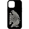 Nordic Raven Knotwork Illustrations Custodia per iPhone 12 Pro Max Odin Valhalla Huginn Muninn Ravens Mitologia Nordica