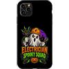 Spooky Tradesman Electrical Humor Custodia per iPhone 11 Pro Max Elettricista divertente Squadra Spooky Halloween Fantasma Elettrico W