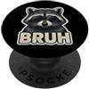 Bruh Racoon With Sunglasses Products Bruh Racoon Con Occhiali Da Sole Teen Ragazzi Bambini Cool Slang PopSockets PopGrip Adesivo