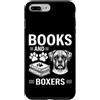 Funny Boxer And Book Design Custodia per iPhone 7 Plus/8 Plus Boxer divertente con cani Books And Boxers
