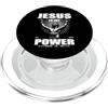 Boxen und der Glaube an Jesus Christus D Jesus is my Power, design fresco per pugili e cristiani PopSockets PopGrip per MagSafe