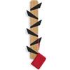 Shally Dogan Appendiabiti da Parete con 6 Ganci, Attaccapanni Verticale Struttura Salvaspazio e Resistente, Design Moderno, Ideale per Ingresso Ufficio e Casa, 19.5 x 4.5 x 74 cm