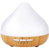 BAKAJI Diffusore di Aroma a Goccia con Timer e 7 Luci Led Intercambiabili Selezionabili, Profumatore Forma Conica Silenzioso per Cucina, Soggiorno, Camera da Letto, Cameretta, Bagno