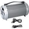 Dunlop - Altoparlante Bluetooth senza fili, portatile, 20 Watt, luce LED, funzione karaoke