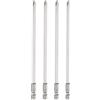 QUARKZMAN 4Pz #2 Punte Cacciavite Phillips PH2 1/4 Gambo Esagonale 6 (150mm) Lungo 4.5mm Asta Inserti per Avvitatore Punta Trapano a Croce Magnetiche Acciaio S2 per Utensili, Grigio