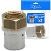 DOJA Barcelona Raccordo Multistrato - Ø20mm x 3/4 - Confezione da 4 - Installazione Facile, Materiale Durevole, Raccordi e Connector Multistrato, Ideale per Accoppiamento Multistrato Femmina