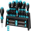 Cecotec Set Cacciaviti 51 Pezzi HardGyro 510 Magnetic. Acciaio CR-V, 32 Punte S2, Portapunte con Cricchetto, Magnetizzatore, 8 Cacciaviti Precisione, Supporto Incluso per Uso Professionale e Sicuro