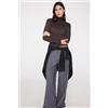 Tezenis Maglia Leggerissima Collo Alto Con Lana Merino Donna Marrone