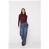 Tezenis Body Manica Lunga Lana Merino Lamè E Viscosa Donna Rosso