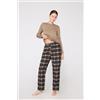 Tezenis Pantaloni Lunghi In Flanella Stampata Donna