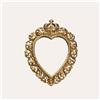 KeyHome Store Specchio Cuore in Resina Oro H.30x23x3cm