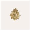 KeyHome Store Cuore Sacro in Resina Oro 17x15 cm