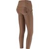FREDDY - Pantaloni Push Up WR.up® Similpelle Vita Alta con Incrocio, 85% Poliestere 15% Elastan