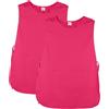JONATHAN UNIFORM Set da 2 Pezzi Unisex Grembiule da Lavoro 2-3 Tasche | Grembiule Maestra Asilo Cucina Estetista, Casacca Sanitaria Senza Maniche per Farmacia Clinica Veterinario