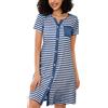 Marvmys Camicia Notte Donna Cotone Corta Cardigan con Scollo V e Bottoni Donna Adatto Leggero e Confortevole per Il Parto Ospedaliero Quotidiano per L'Allattamento al Seno