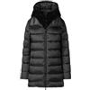 Save The Duck Giubbotto Donna Lungo con Pettorina in Ecopelliccia Matilda D40280W-JADE21 8055407453838 - M-L M-L Nero