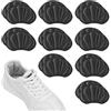Brelet 9 Paia Proteggi Tallone,Protezioni per Talloni Scarpe. Salva Tallone per Scarpe.Talloni Autoadesive per Sneaker Troppo Grandi Schiena.Sollievo Dolore,Donne Uomini Cura dei Piedi (Nero)